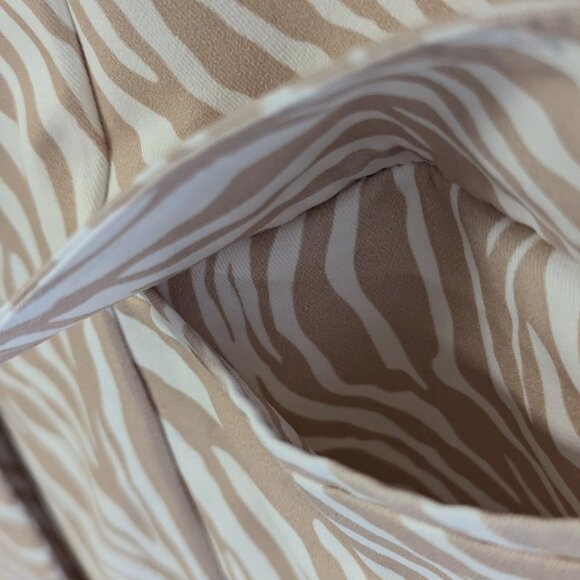 ForMe Zebra Print Mini Shirt Dress - Picture 5 of 8